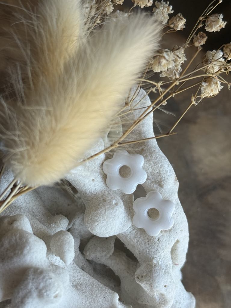 Mini pampilles "Romane" Blanc Pur