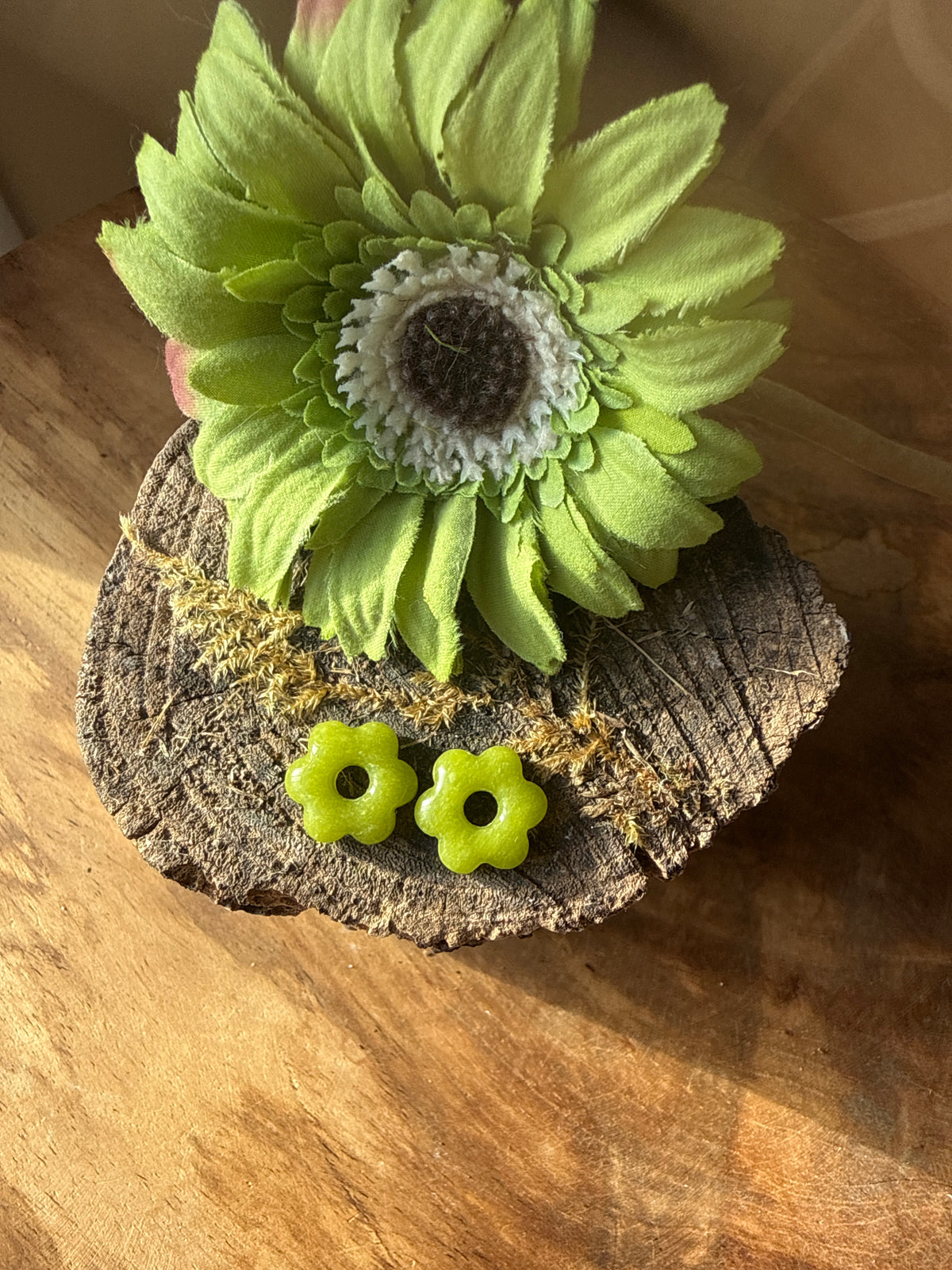 Mini pampilles "Romane" Vert Olive