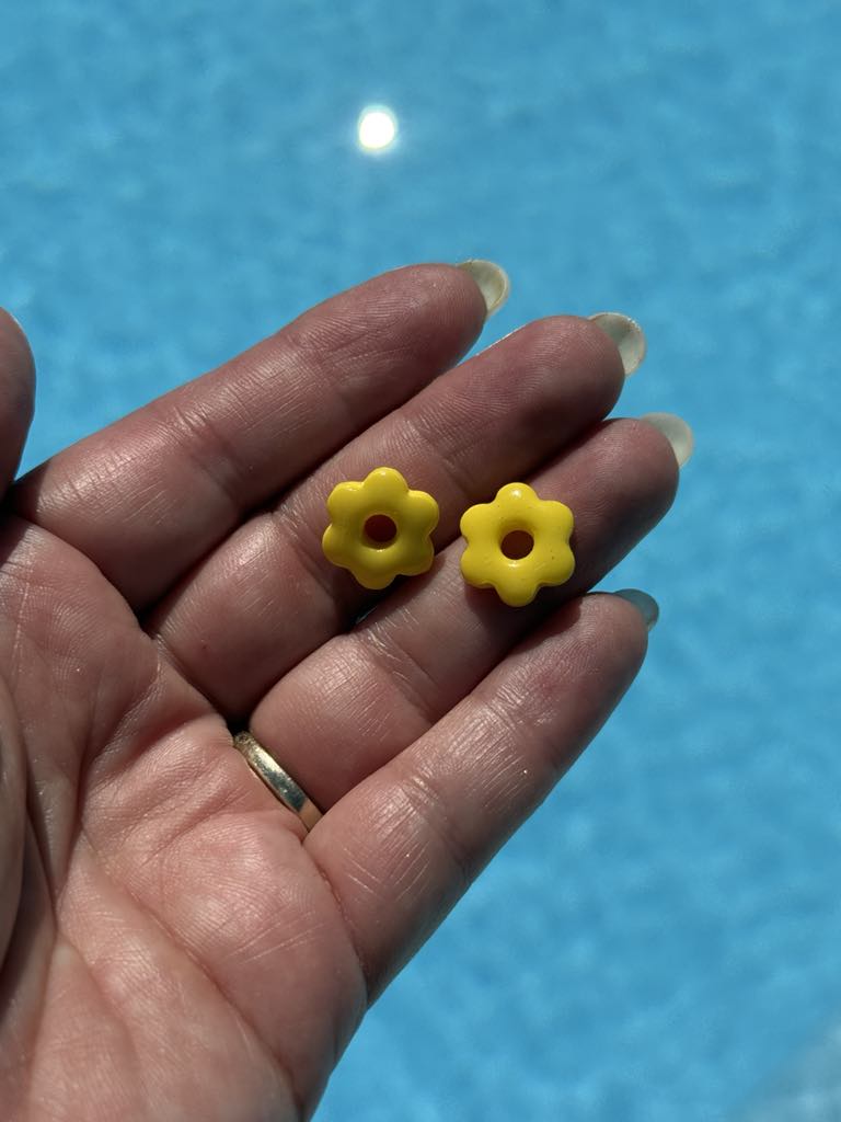 Mini pampilles "Romane" Jaune
