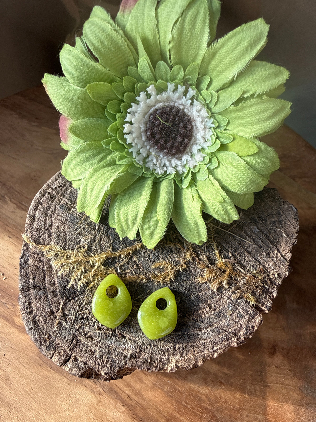Pampilles "Lola" Vert Olive