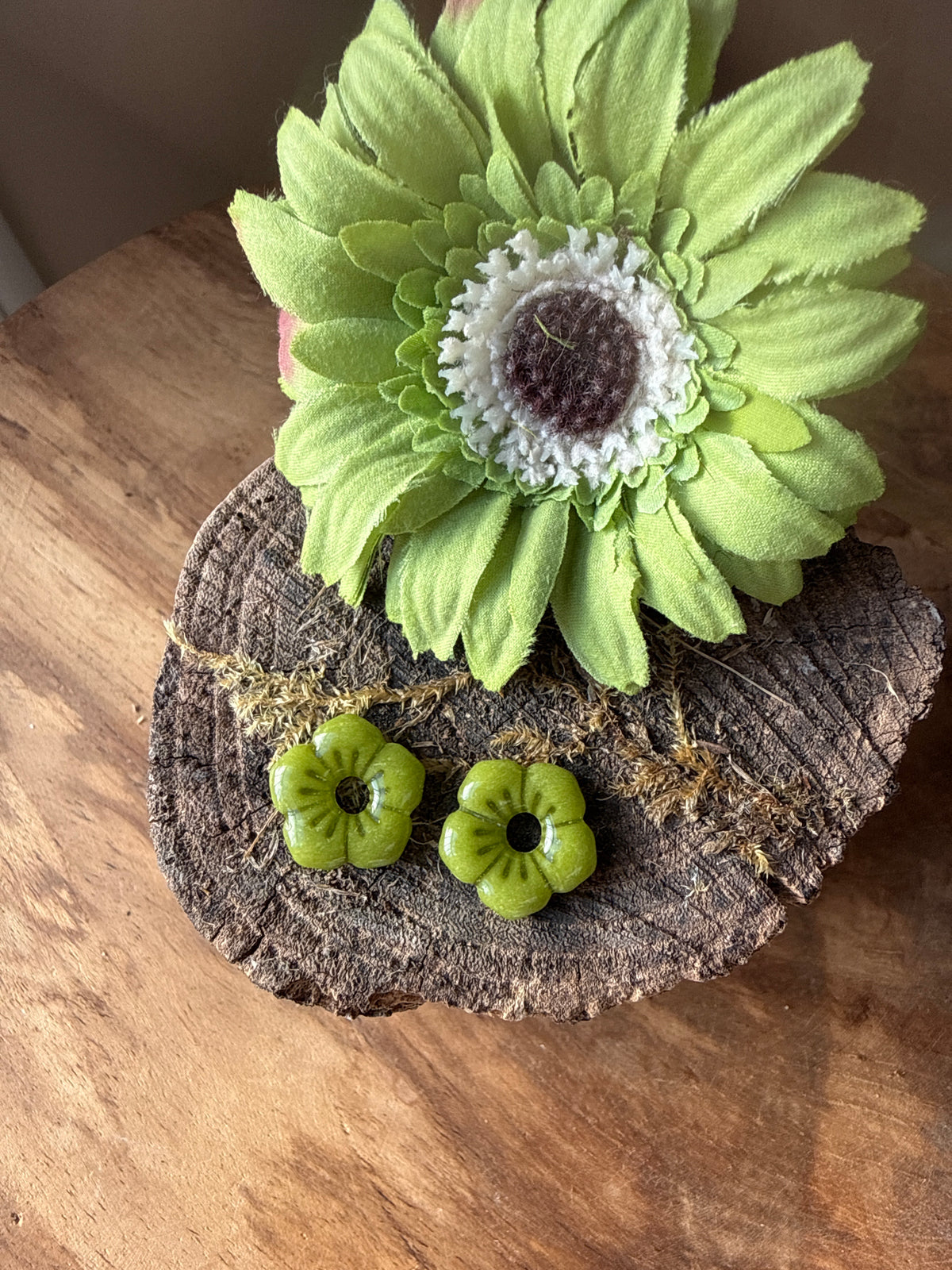 Pampille "Louisa" Vert Olive