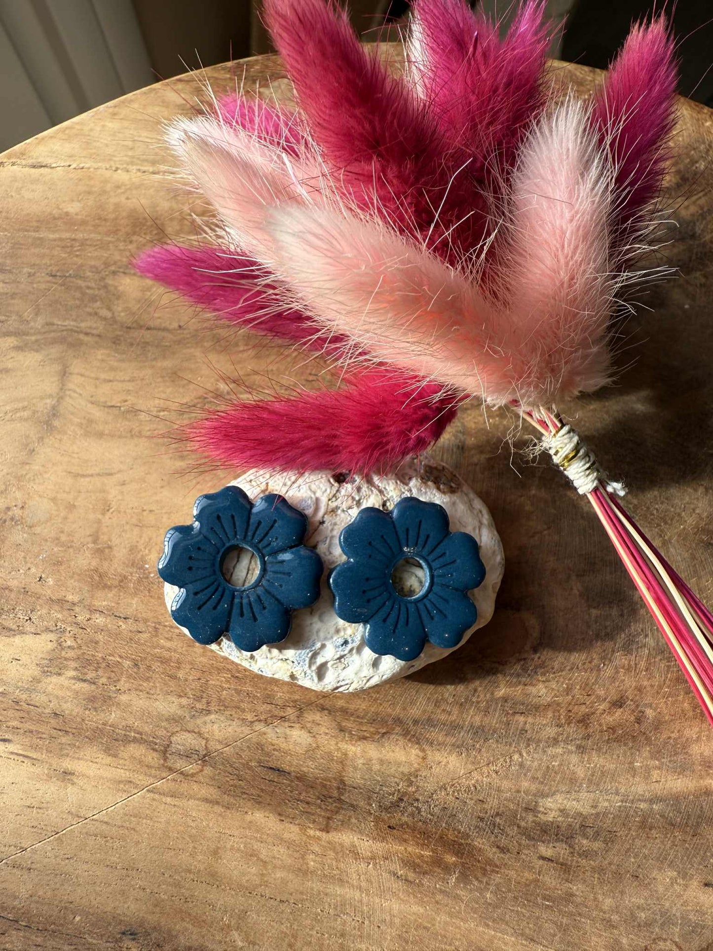 Pampilles "Betty" Bleu Canard