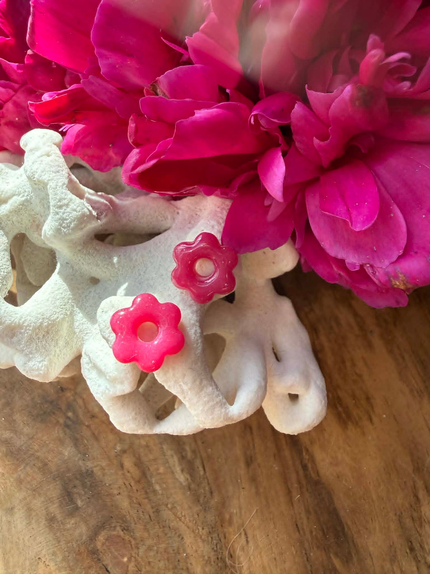 Mini pampilles "Romane" framboise