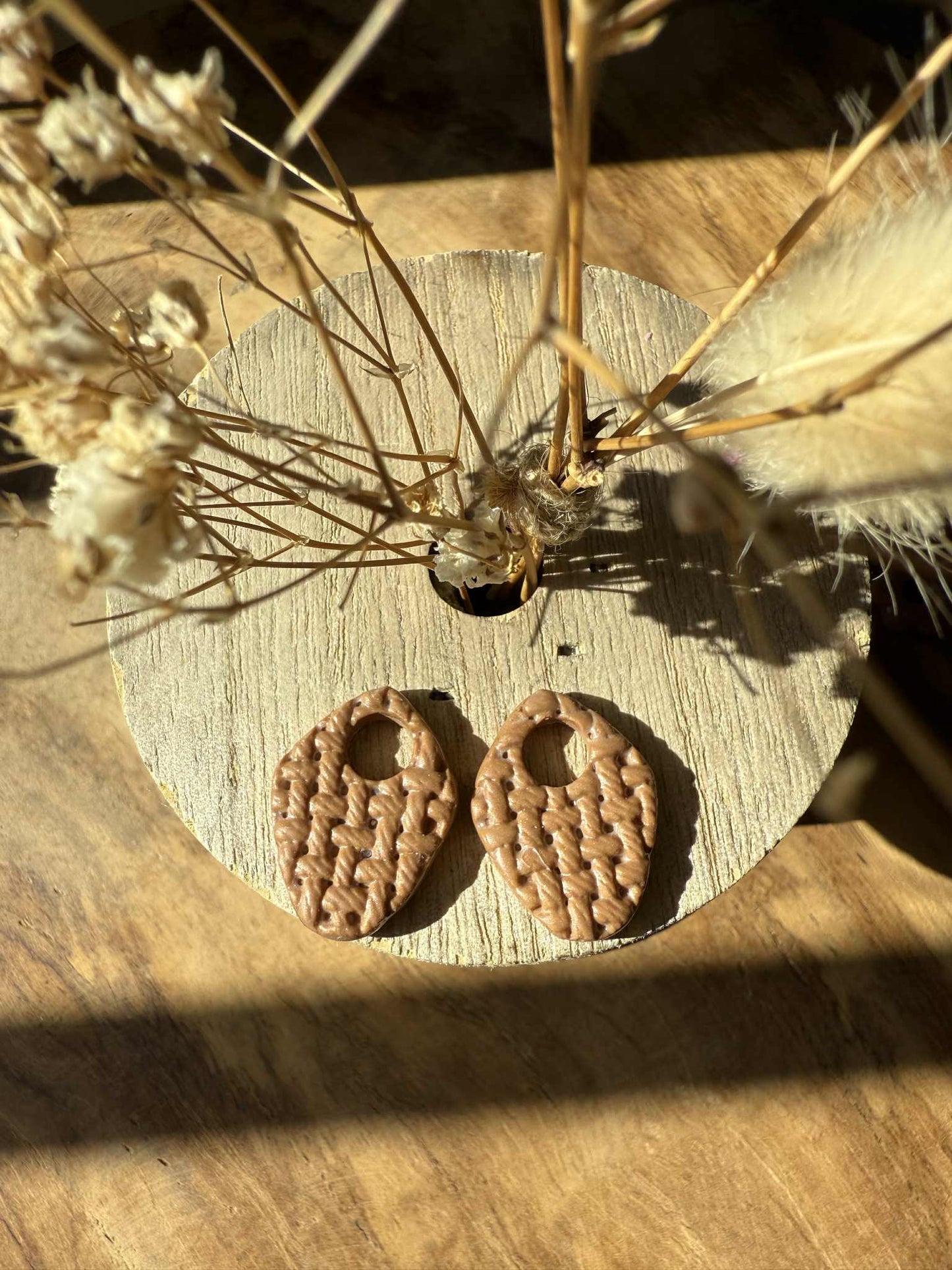 Pampilles "Amandine" Effet Tricot