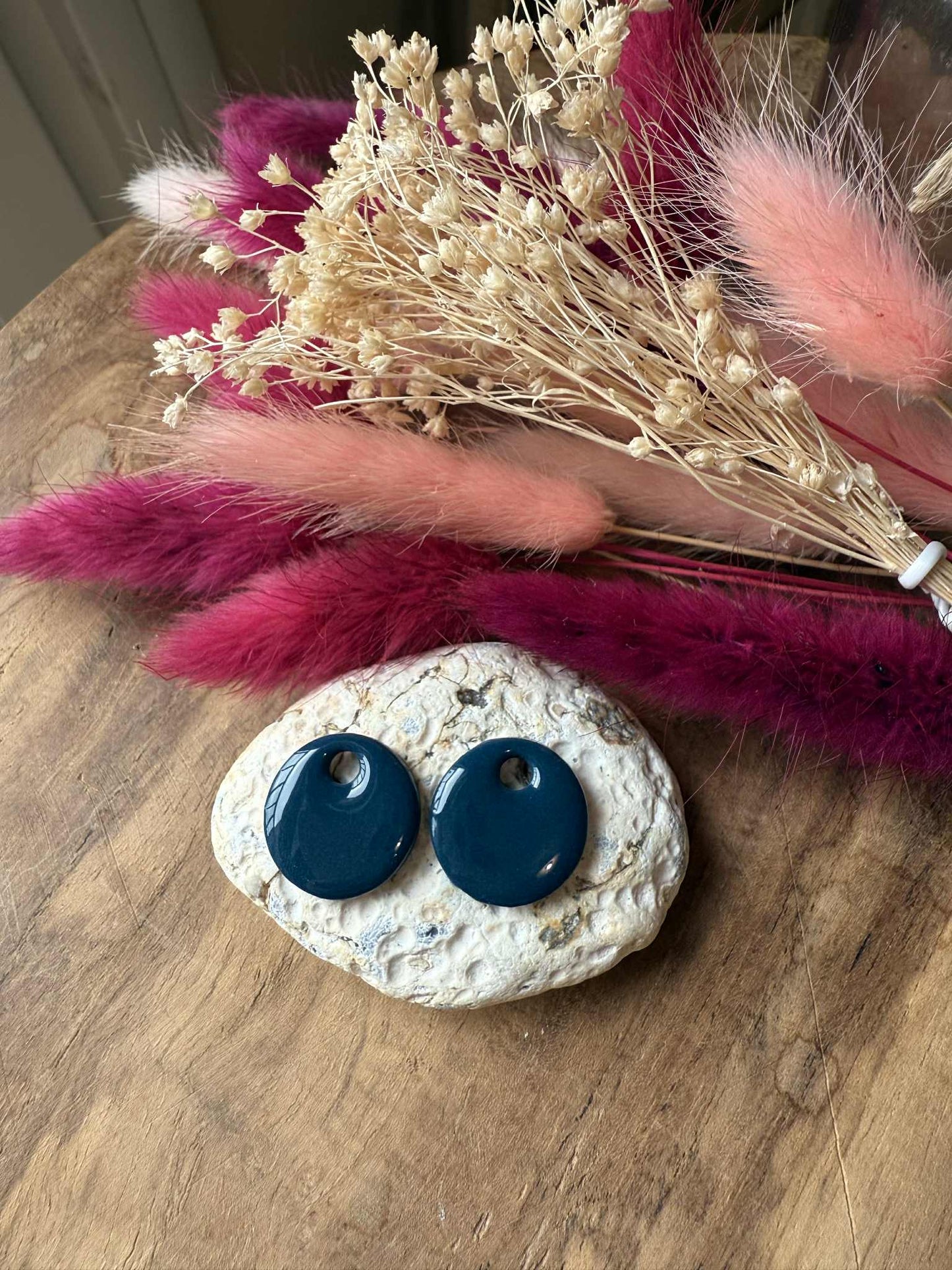 Pampilles "Eulalie" Bleu canard