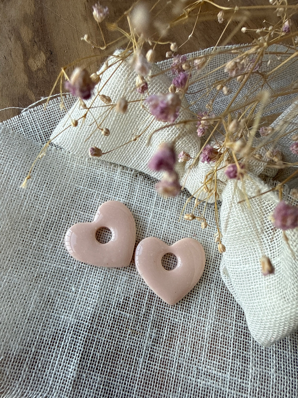 Pampilles Coeur "Aimée" Rose Pastel