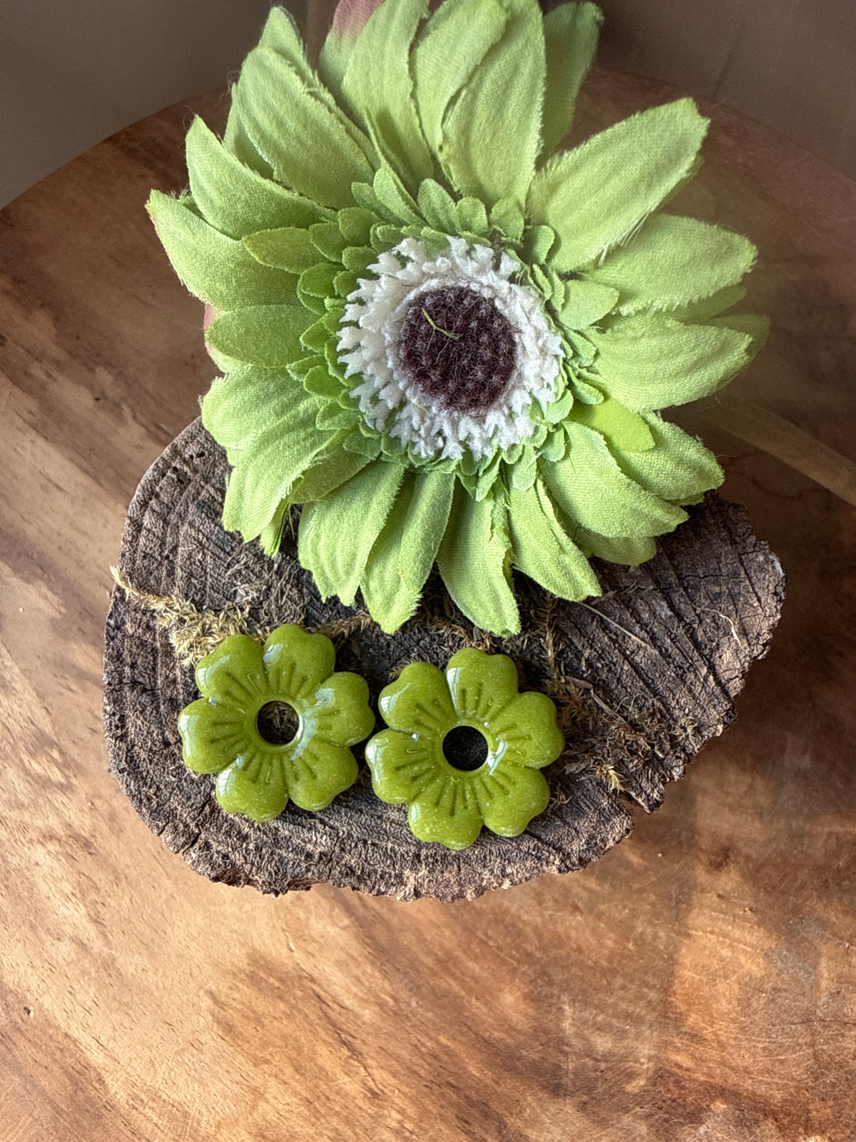 Pampilles "Betty" Vert Olive