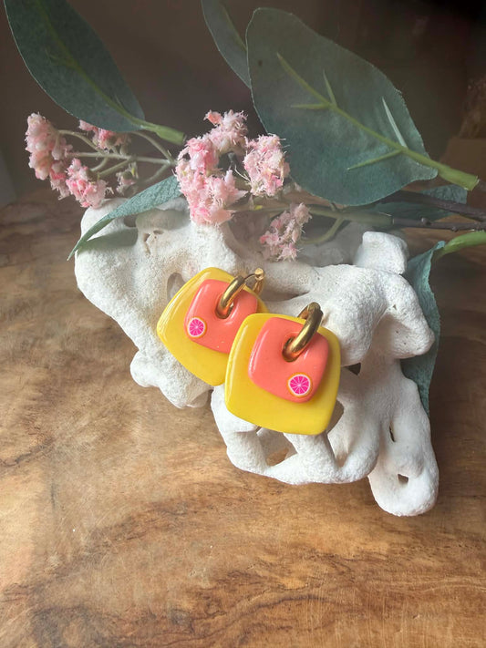 🌸 Coffret Méline – orange & jaune