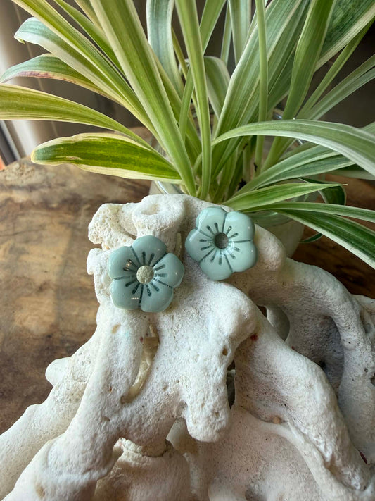 Pampille "Louisa" Vert Sauge/Céladon