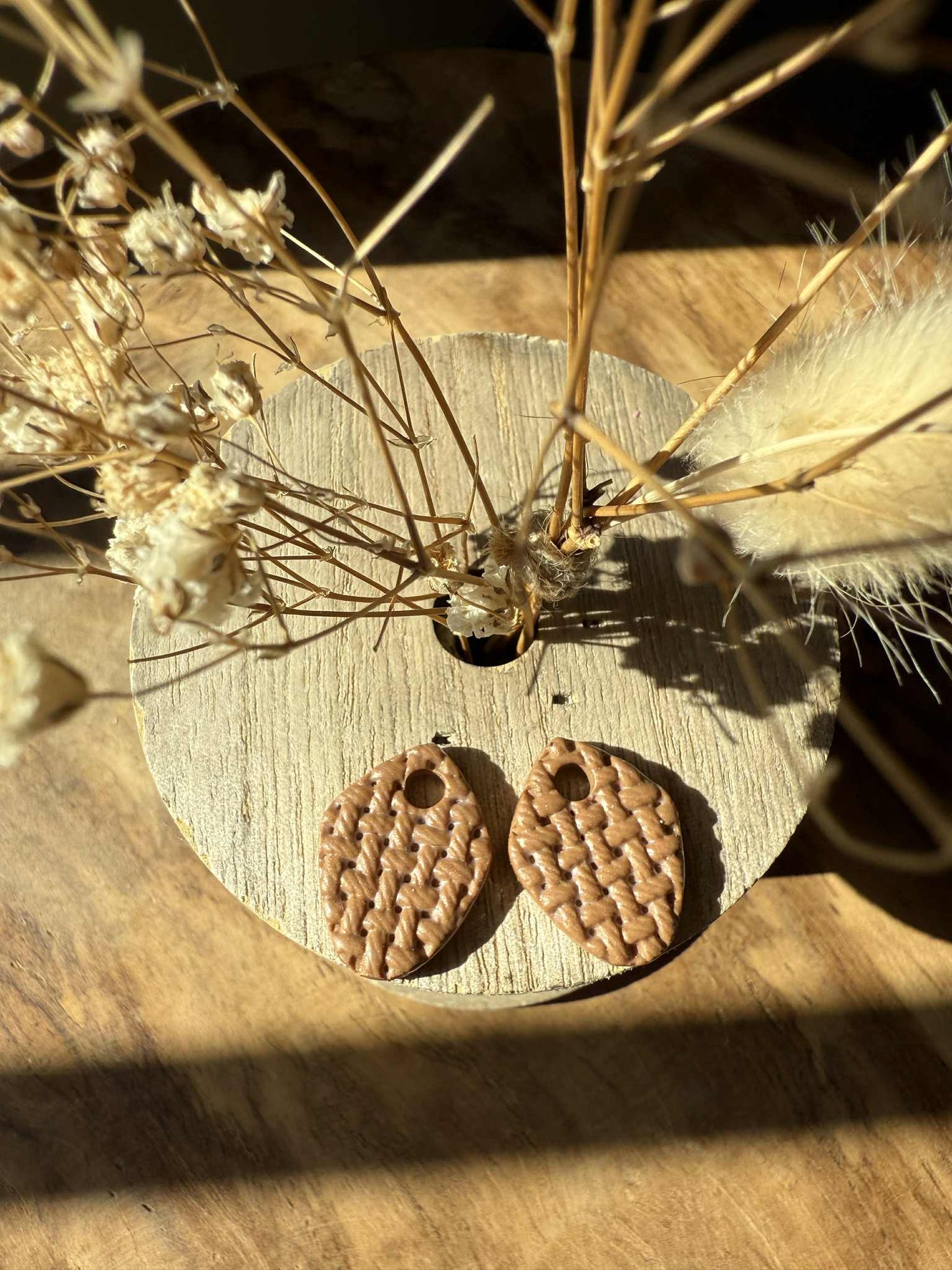 Pampilles "Amandine" Effet Tricot