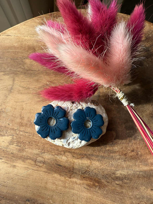 Pampilles "Betty" Bleu Canard