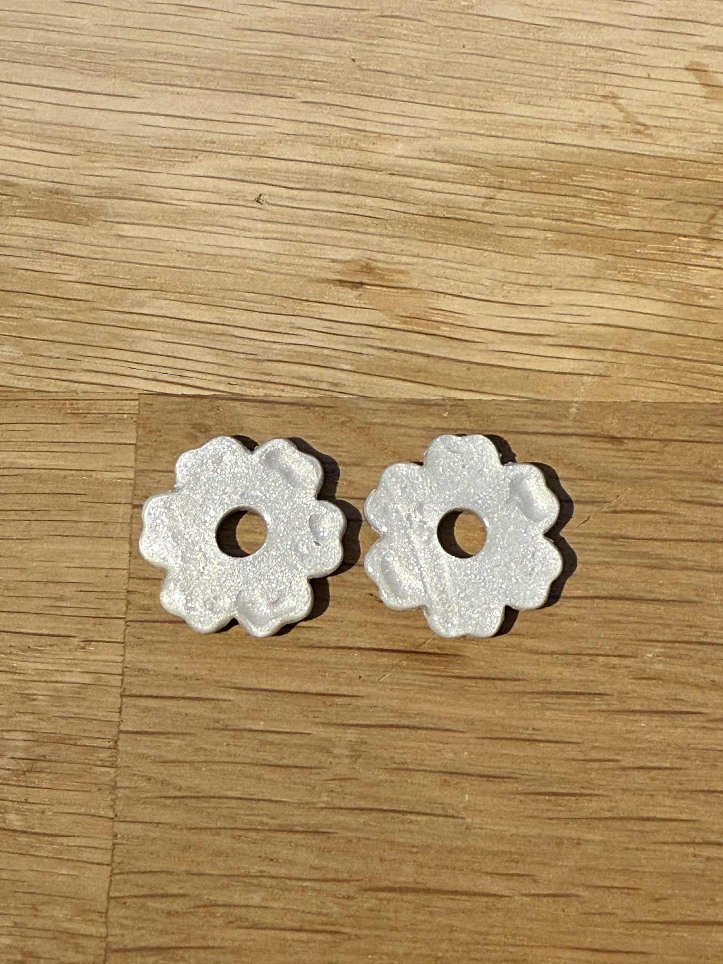 Pampilles "Betty" marbré argenté