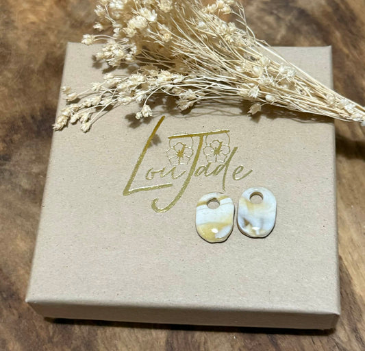 Pampilles "Agathe"crème translucide beige