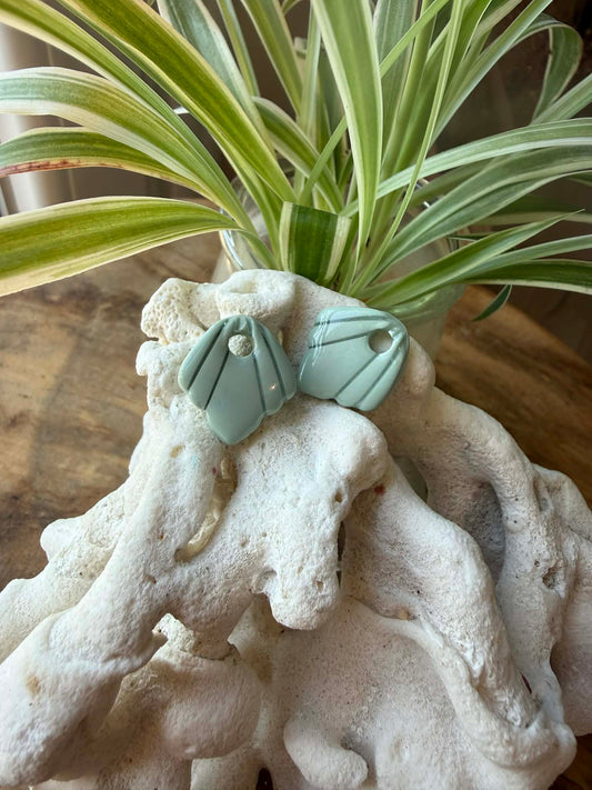 Mini Pampilles "Sofia" Vert Sauge/Céladon