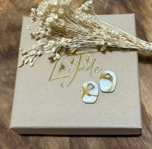 Pampilles "Olya" crème translucide beige