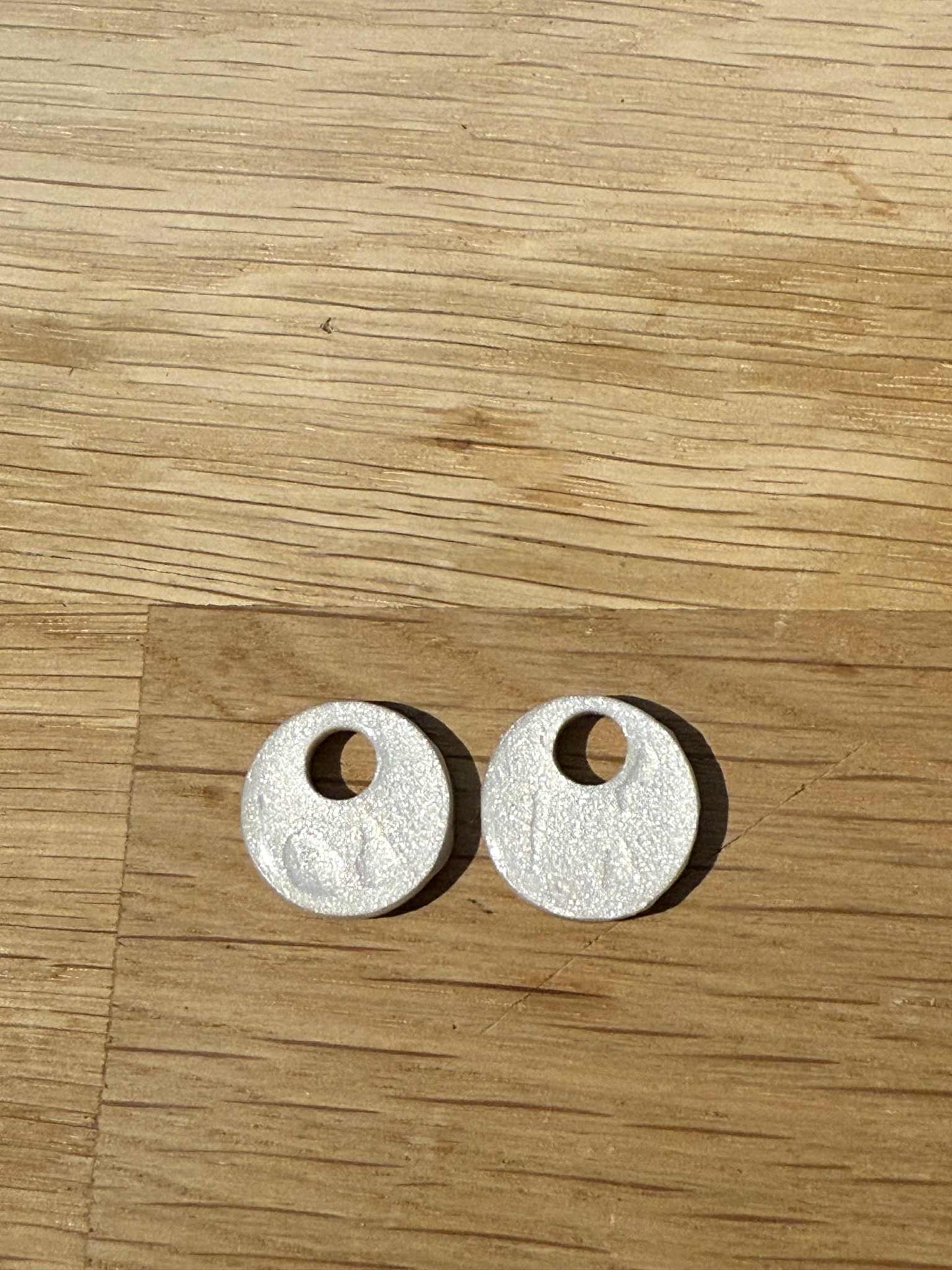 Pampilles "Eulalie" marbré argenté