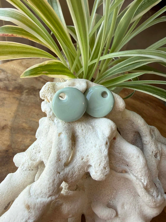 Pampilles "Eulalie" Vert Sauge/Céladon