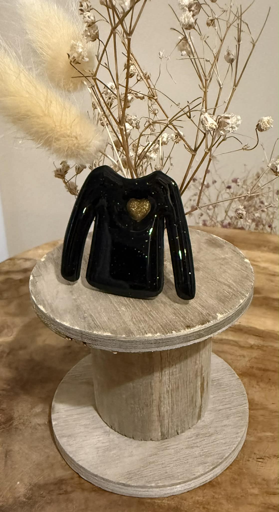 Broche pull/tee shirt "Maïa"– Pâte polymère & résine UV