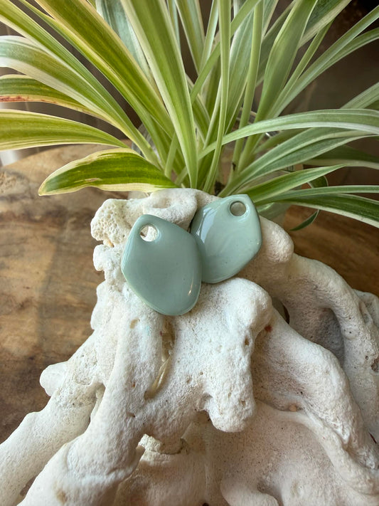 Pampilles "Amandine" Vert Sauge/Céladon