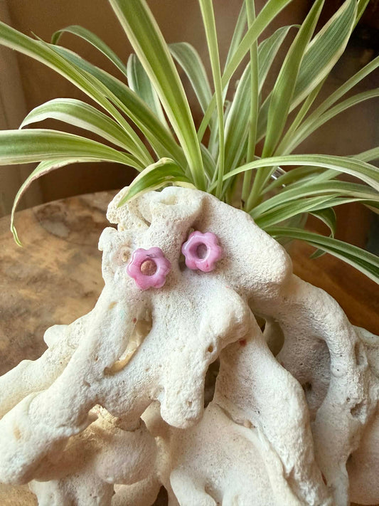 Ultra Mini pampilles "Romane" Fleurie Rose