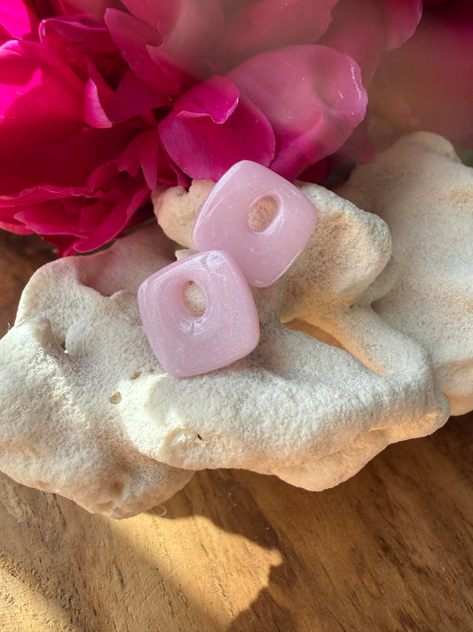 Petites Pampilles "Méline"  quartz rose