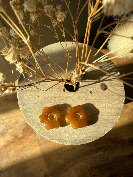 Mini pampilles "Romane" translucide cappuccino