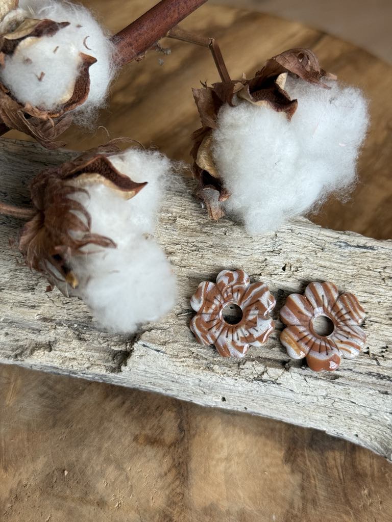 Pampilles "Betty" Marbré Marron