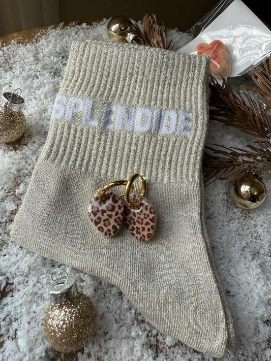 Chaussettes paillettes "Splendide & Créoles Féériques”