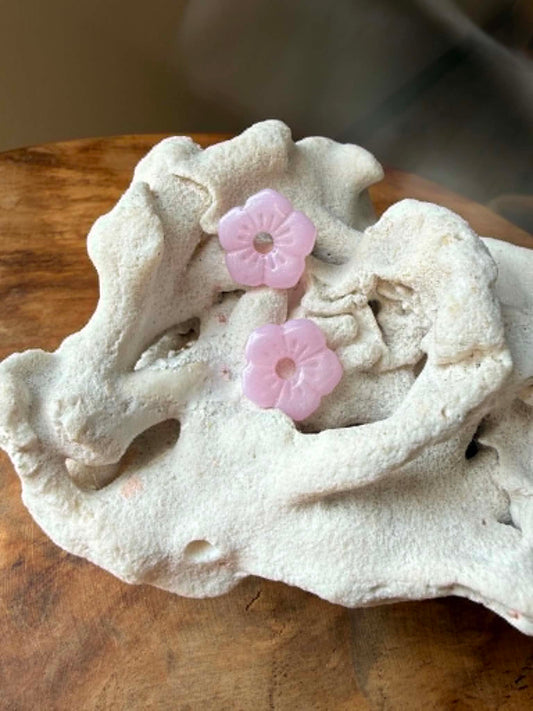Pampille "Louisa"  quartz rose