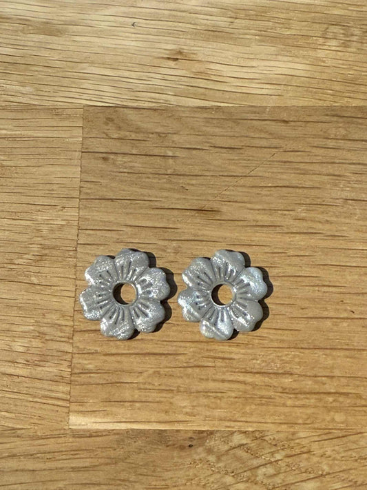 Pampilles "Betty" marbré argenté