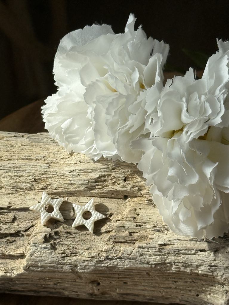 Mini pampilles "Laureen" Perle texturé laine