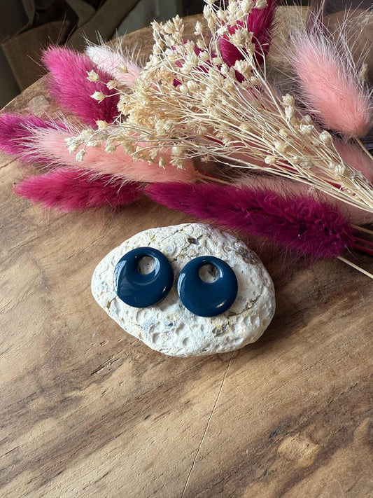 Pampilles "Eulalie" Bleu canard