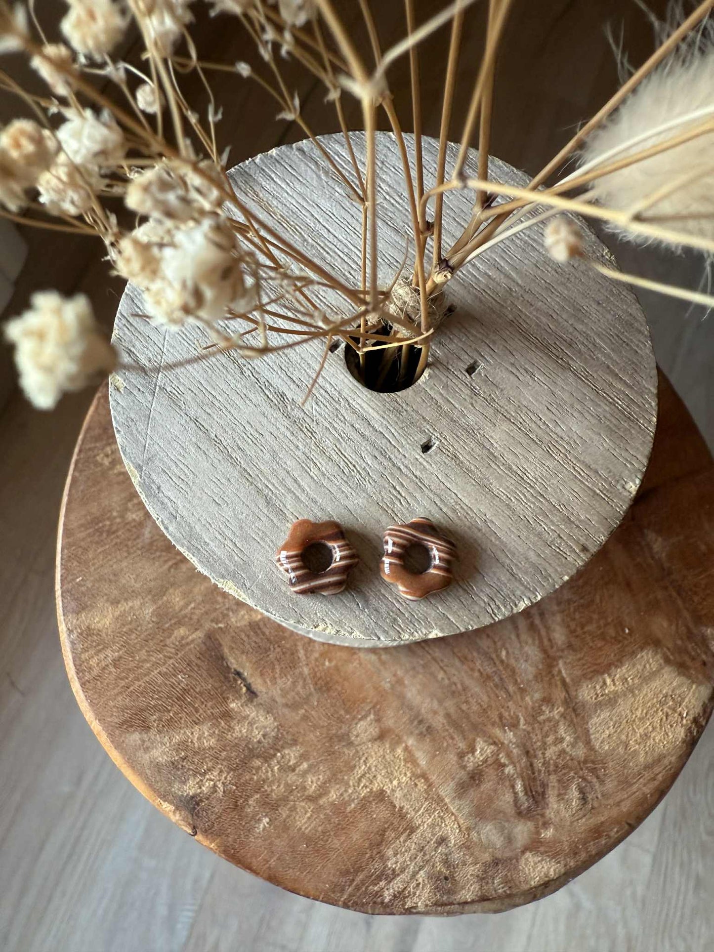 Ultra Mini pampilles "Romane" marbré automnal